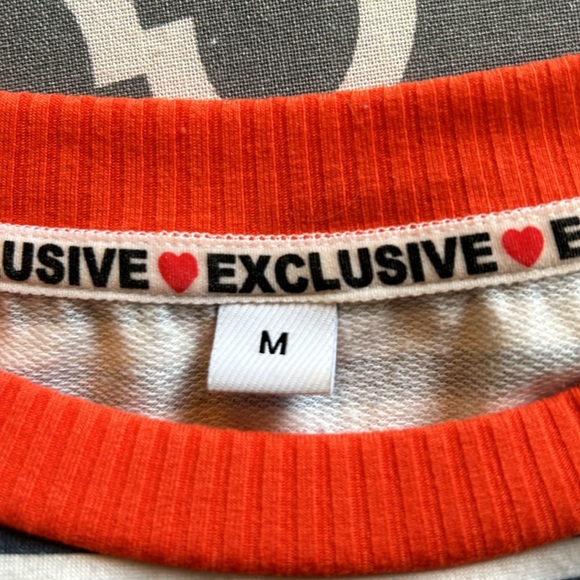 Exclusive striped sweatshirt top szM - Picture 10 of 14